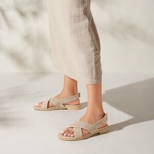 Vivaia Pamela Minimalist Comfort Arch Pro AdaptAll Casual Sandals Almond 9